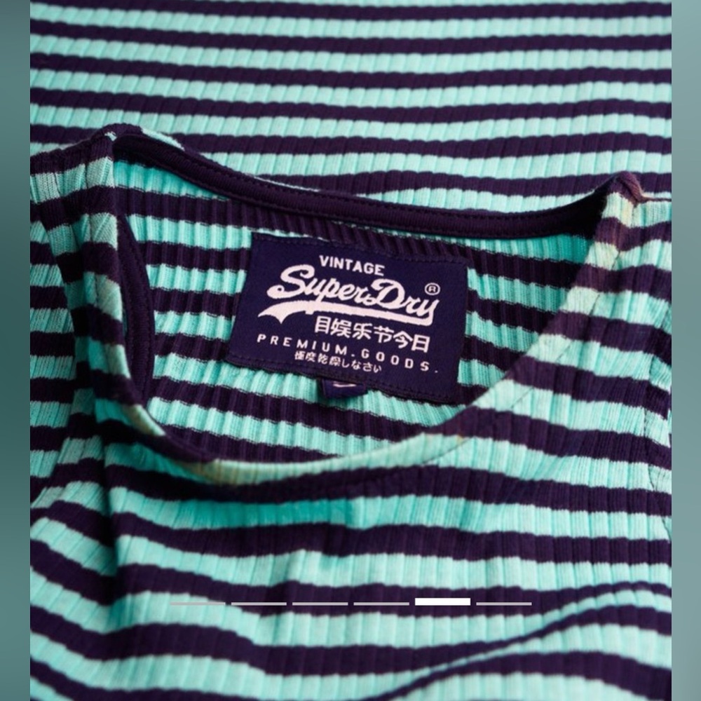 Superdry Sheer Rib Racer Dress - Picture 4 of 10